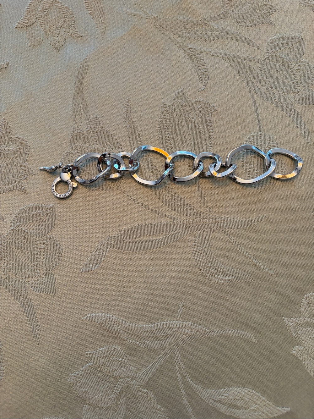 Women’s Silver Link Charm Bracelet - Silver - Picture 2 of 4